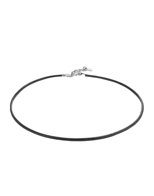 UNOde50 Hazte UNO Silver Plated Leather Necklace