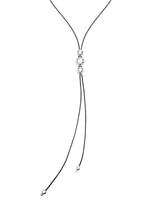 UNOde50 Ser Intrepida Silver-Plated Long Leather Pendant Necklace