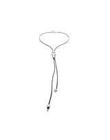 UNOde50 Ser Intrepida Silver-Plated Long Leather Pendant Necklace
