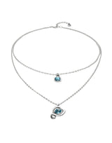 UNOde50 Ser Expresiva Silver-Plated Pendant Necklace with Double Chain