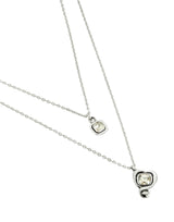 UNOde50 Ser Expresiva Silver-Plated Pendant Necklace with Double Chain