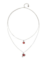 UNOde50 Ser Expresiva Silver-Plated Pendant Necklace with Double Chain