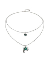 UNOde50 Ser Expresiva Silver-Plated Pendant Necklace with Double Chain