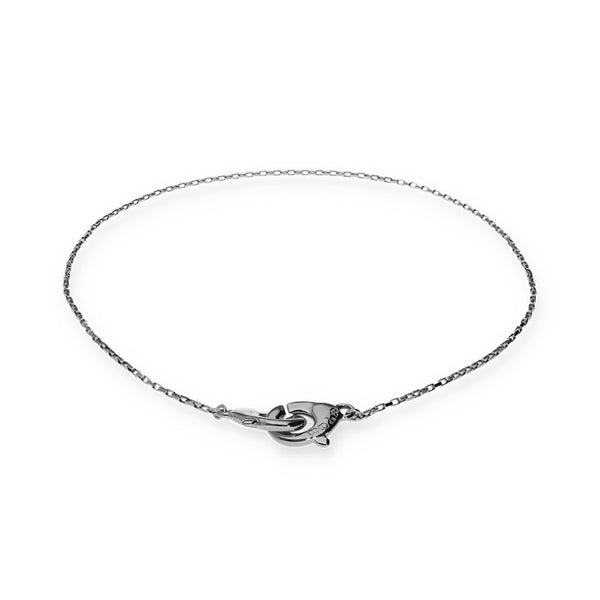 UNOde50 Ser Inseparable Silver Interlocked Chain Necklace