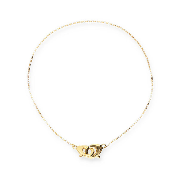 UNOde50 Ser Inseparable Gold Interlocked Chain Necklace