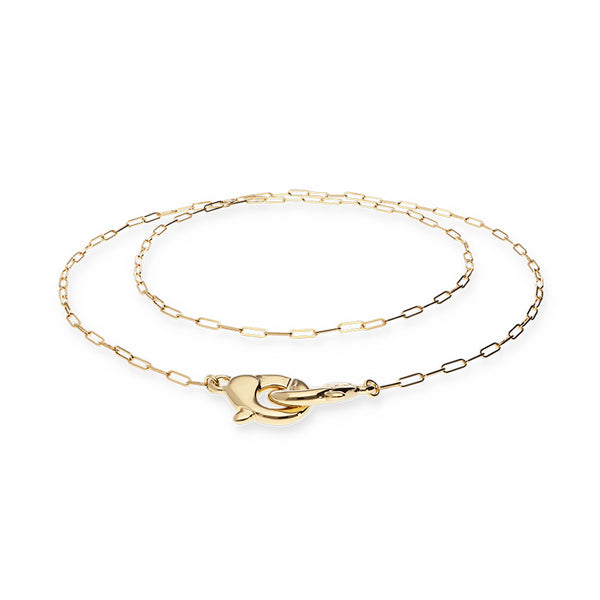 UNOde50 Ser Inseparable Gold Long Interlocked Necklace