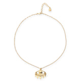 UNOde50 Ser Intuitiva Gold-Plated Eye Shaped Pendant Necklace