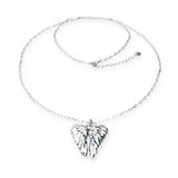 UNOde50 Ser Invencible Long Silver Angel Wing Necklace