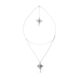 UNOde50 Ser Majestuosa Silver-Plated Chain Manta Ray Pendant Necklace