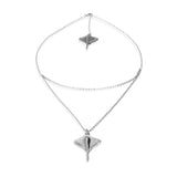 UNOde50 Ser Majestuosa Silver-Plated Chain Manta Ray Pendant Necklace
