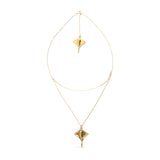 UNOde50 Ser Majestuosa Gold-Plated Chain Manta Ray Pendant Necklace