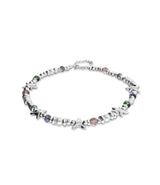 UNOde50 Crystals & Small Starfish Silver-Plated Necklace