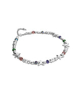 UNOde50 Crystals & Small Starfish Silver-Plated Necklace
