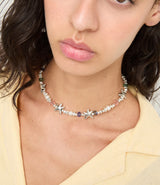 UNOde50 Crystals & Small Starfish Silver-Plated Necklace