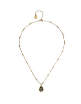 UNOde50 Presagio Gold-Tone Gray Crystal Pendant Necklace