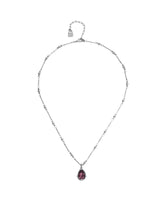 UNOde50 Presagio Silver-Tone Pink Crystal Pendant Necklace