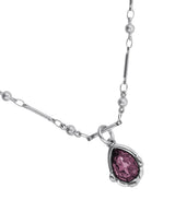 UNOde50 Presagio Silver-Tone Pink Crystal Pendant Necklace