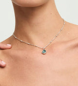 UNOde50 Presagio Silver-Tone Pink Crystal Pendant Necklace