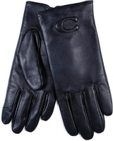Coach Womens Tabby C Leather Gloves - Size 8