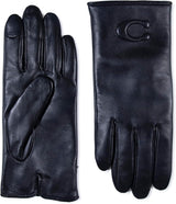 Coach Womens Tabby C Leather Gloves - Size 8