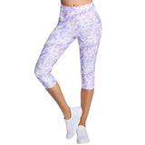 Skechers Womens Go Flex Printed High Waisted Capri Leggings