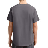 Champion Mens Curved Hem Slub Embroidered Short Sleeve T-Shirt
