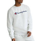 Champion Mens Classic Script Logo Powerblend Crewneck Sweatshirt