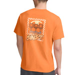 Champion Mens Sunset Vibes Classic Graphic Short Sleeve T-Shirt