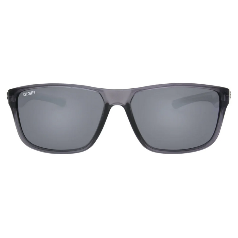 Calcutta Core Crystal Black Frames - White Mirror Lens - Polarized Sunglasses