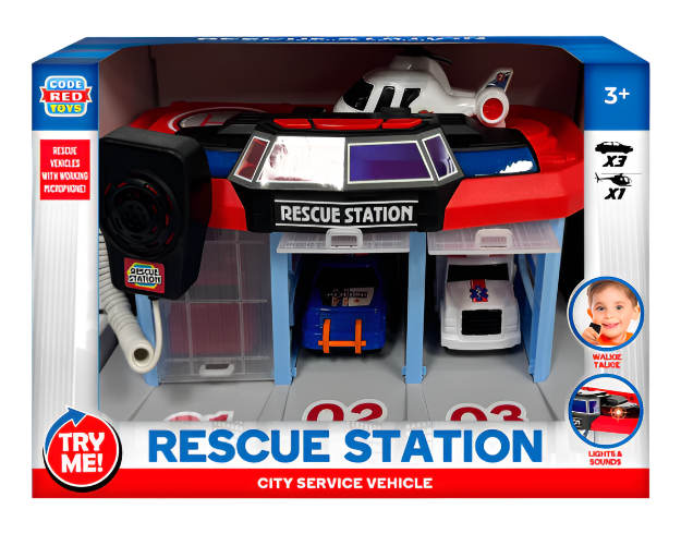 Code Red Pass Rescue Code Red Toys Rescue Station City Service Vehicle Toy – ShopCGX