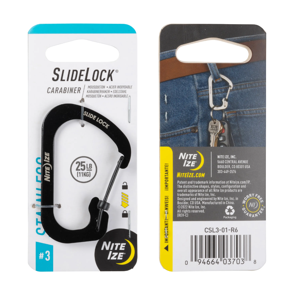 Nite Ize SlideLock Stainless Steel Carabiner Size #3