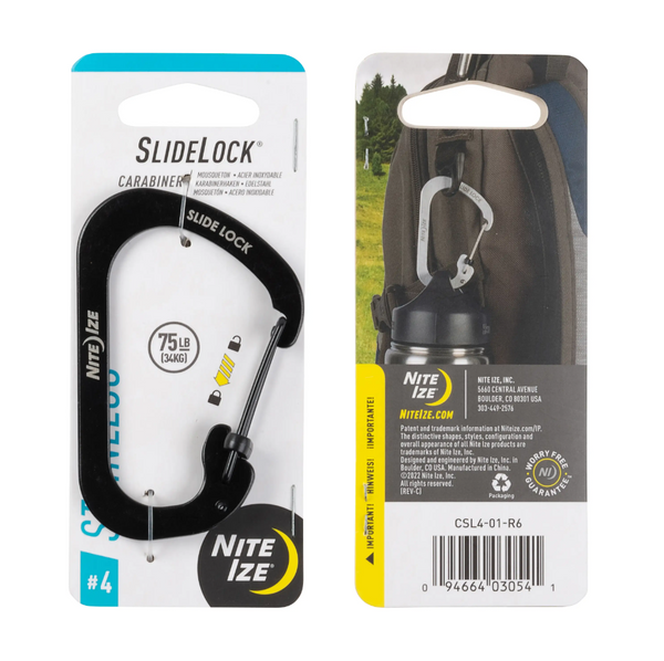 Nite Ize SlideLock Stainless Steel Carabiner Size #4