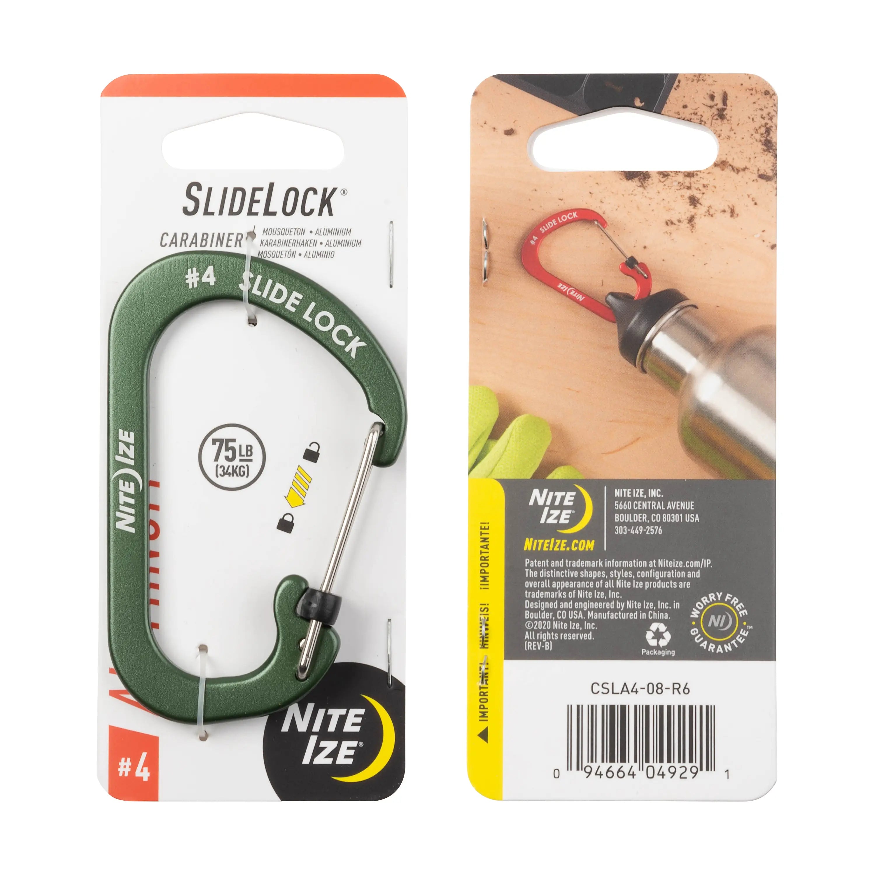 Nite Ize SlideLock Aluminum Carabiner Size #4