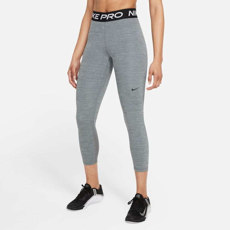 Nike Womens Pro 365 Mid-Rise Cropped Mesh Panel Leggings