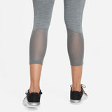 Nike Womens Pro 365 Mid-Rise Cropped Mesh Panel Leggings