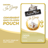 Fussie Cat Chicken in Gravy Pouch Recipe Wet Cat Food - 2.47 oz.