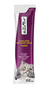 Fussie Cat Chicken in Goat Milk Purée Cat Treat - 0.5 oz.