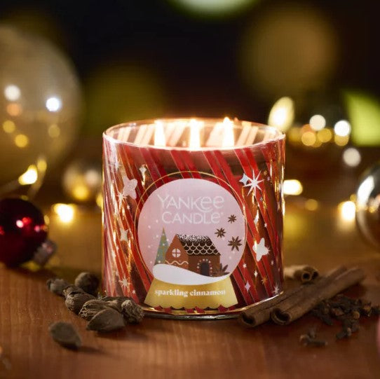Yankee Candle 3-Wick Candle - Sparkling Cinnamon
