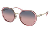 Coach Badge Round Geometric Sunglasses