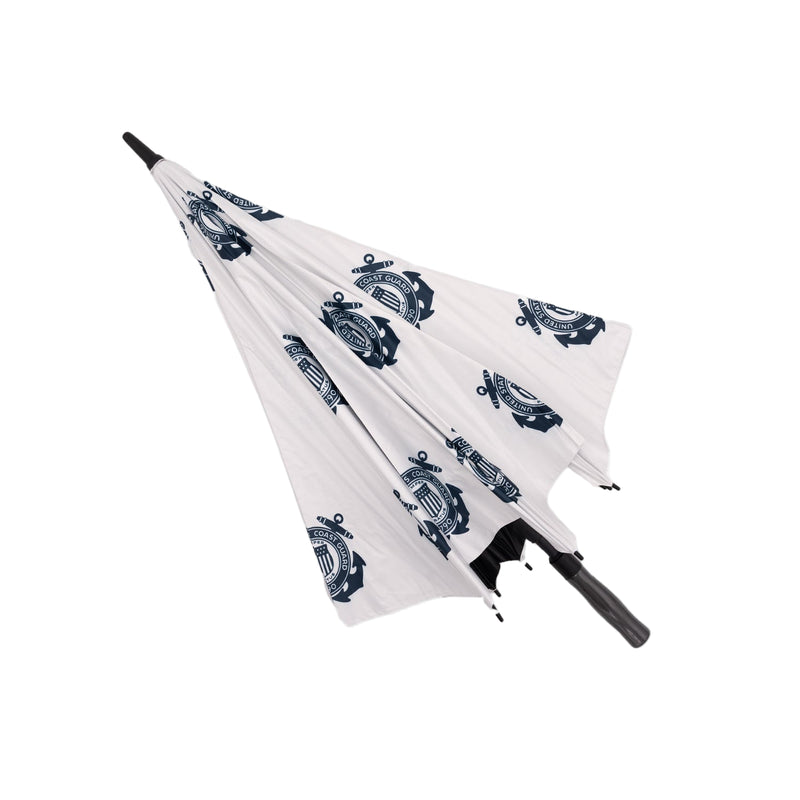 Just Mystic USCG Logo Golf Umbrella - White/Navy