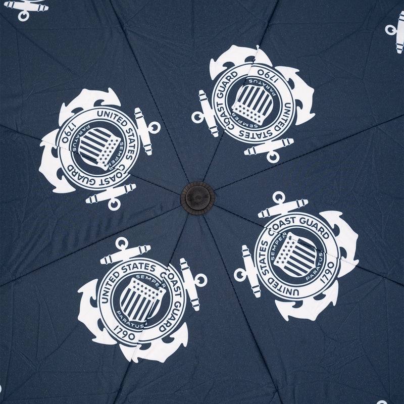 Just Mystic USCG Logo Tote Umbrella - Navy/White
