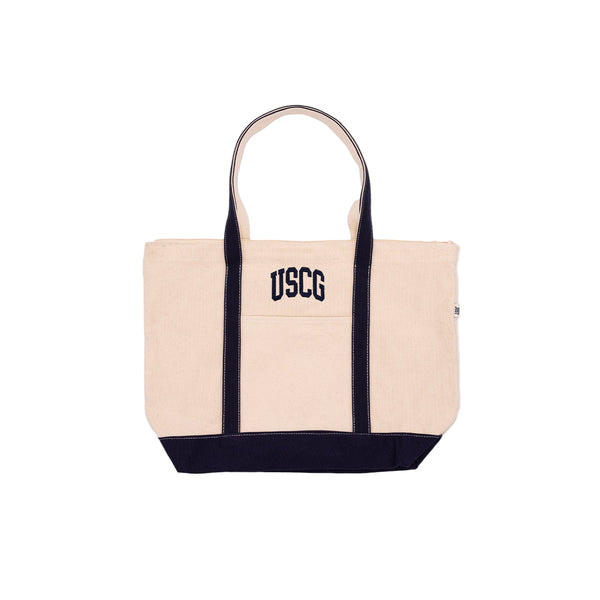Just Mystic USCG Arch Embroidered Boat Tote Off - White/Navy