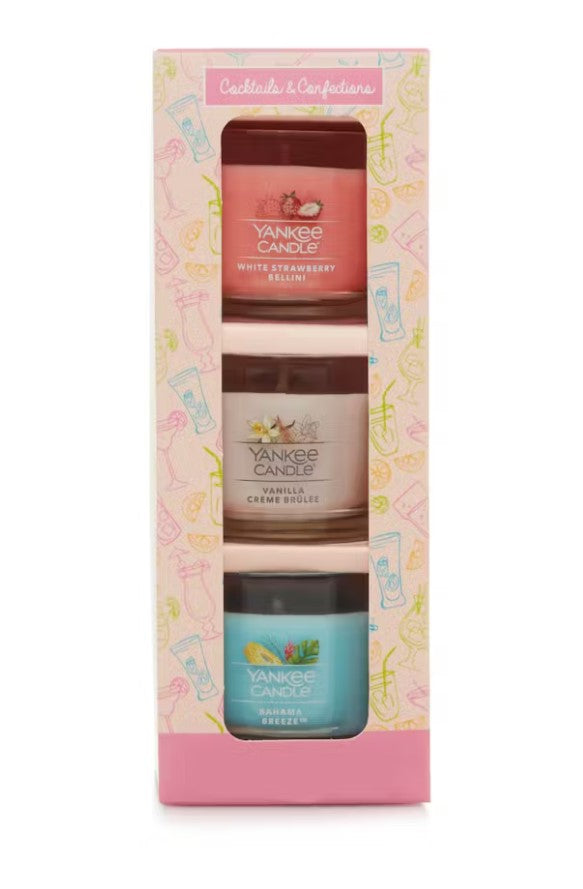 Yankee Candle Cocktails & Confections Mini Gift Set of 3