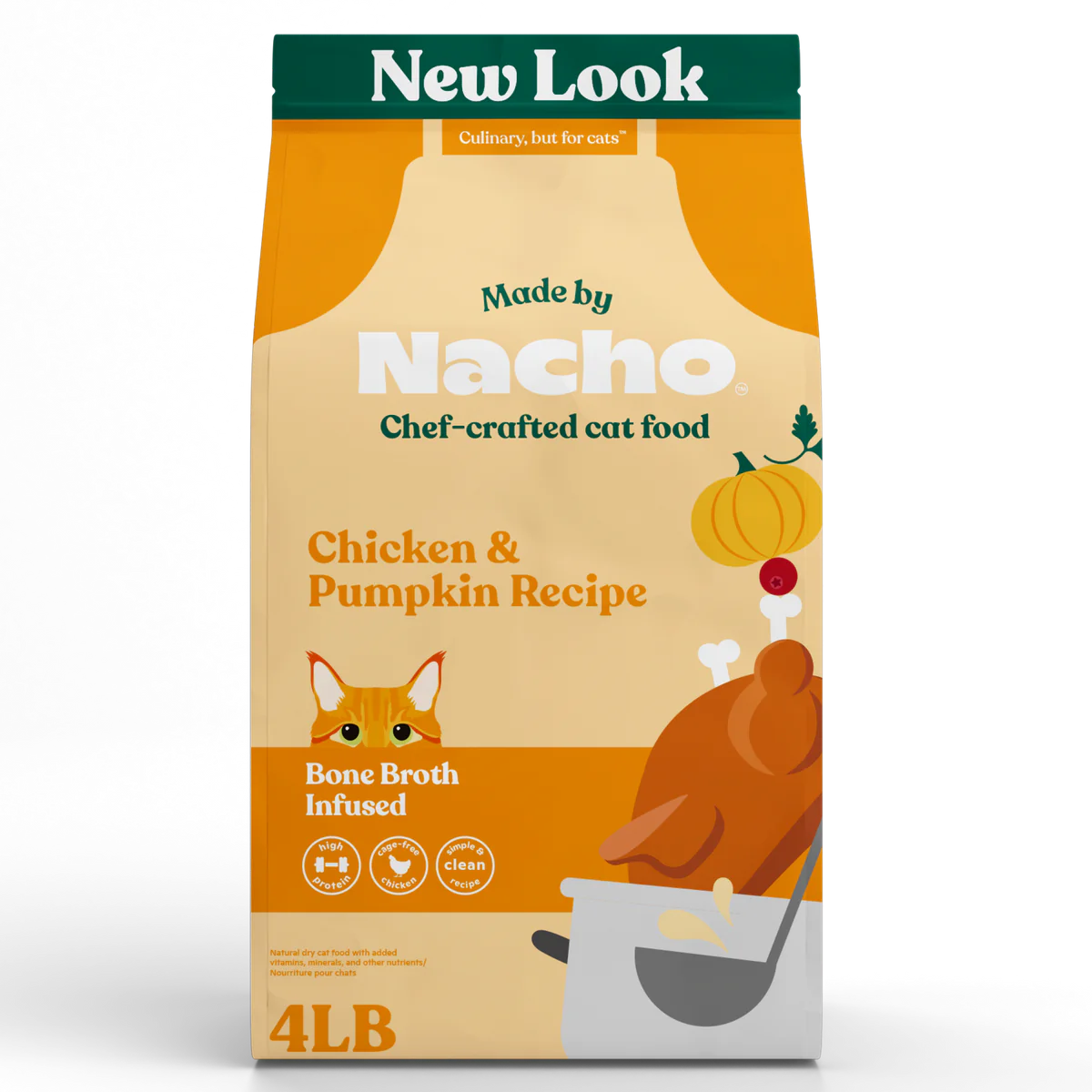 Made By Nacho Bone Broth Infused Kibble Cage-Free Chicken & Pumpkin Recipe - 2 lb.