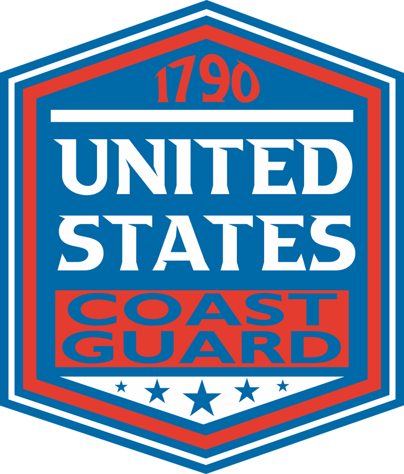 United States Coast Guard 1790 Hexagon Sticker