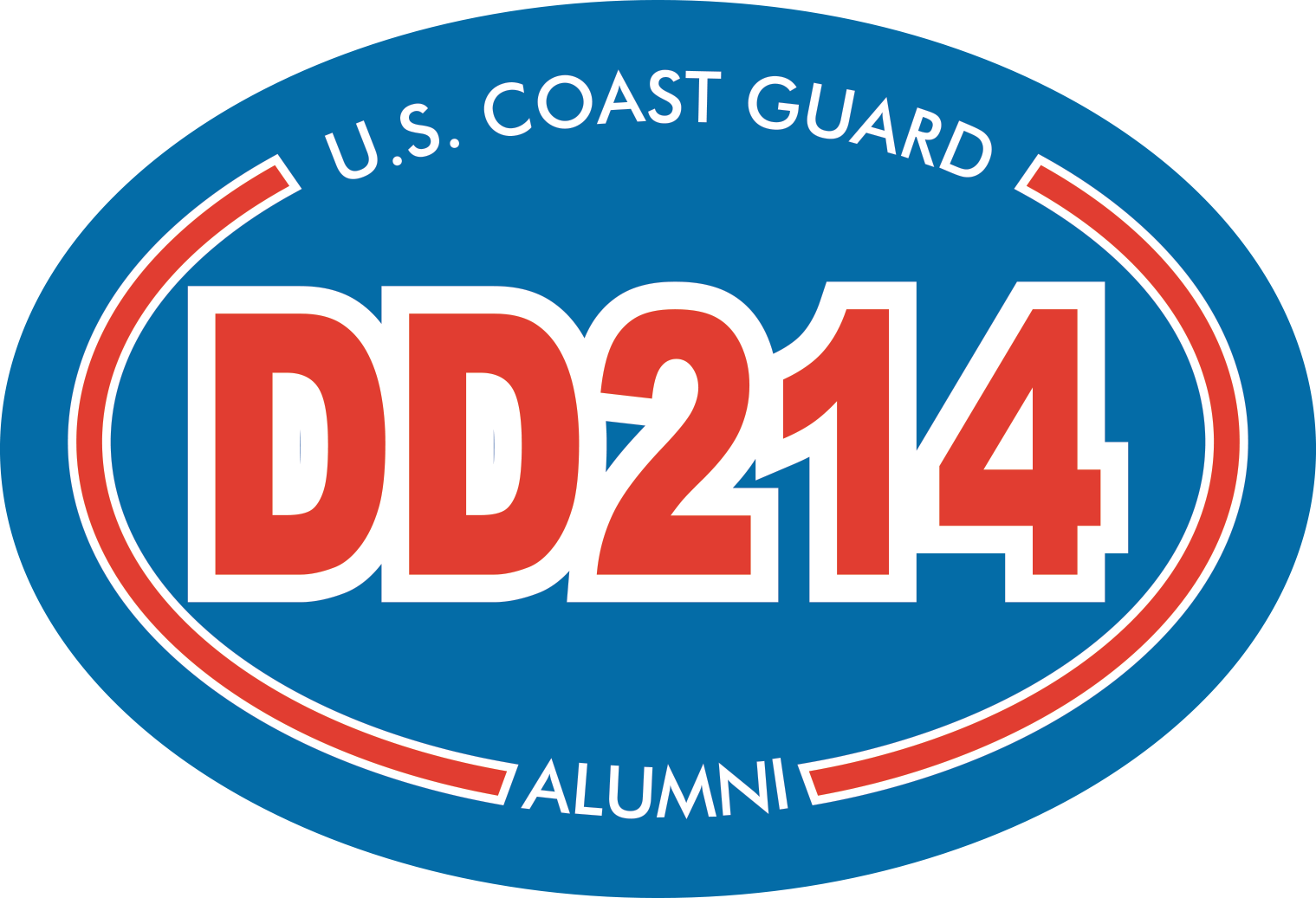 United States Coast Guard DD214 Alumni Sticker