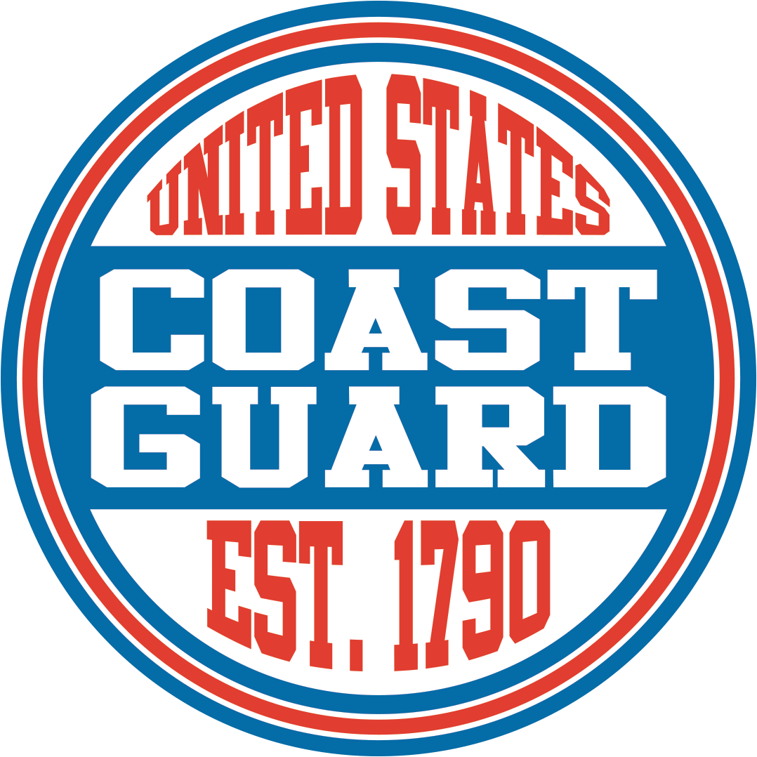 United States Coast Guard Est. 1790 Round Sticker