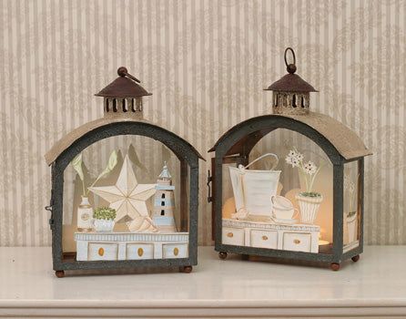 Transpac Decorative Beach Theme Tea Light Lantern