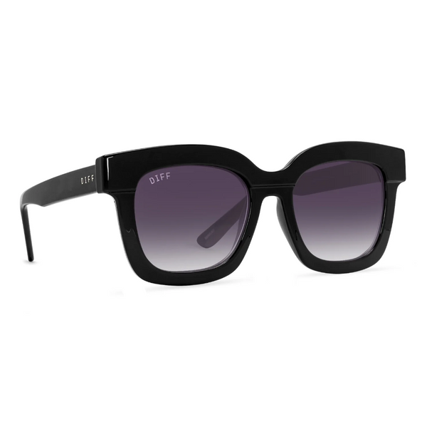 DIFF Charitable Eyewear Makay - Black Gray Gradient - Non-Polarized Sunglasses