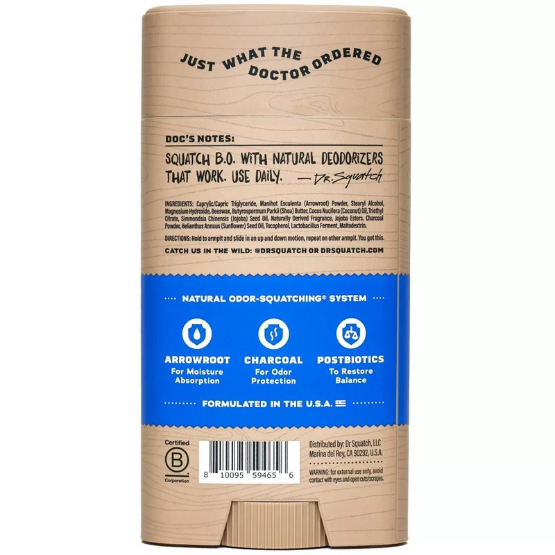 Dr. Squatch Fresh Falls Deodorant - 2.65 oz.